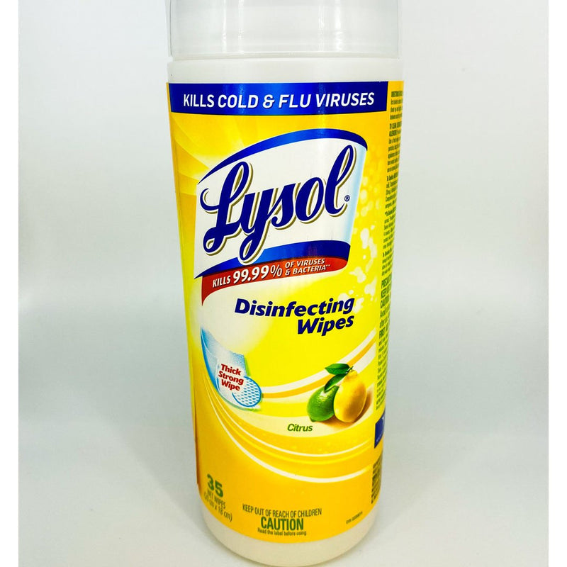 Lysol Disinfecting Surface Wipes - Citrus - 35 Wipes - Better Health Medical Shop