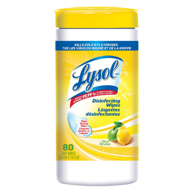 Lysol Disinfecting Surface Wipes - Citrus - 80 Wipes - Better Health Medical Shop