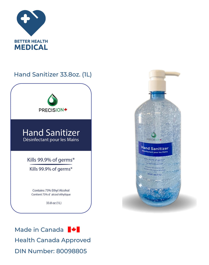 Precision Hand Sanitizer 1 Litre Bottle with Pump - Better Health Medical Shop