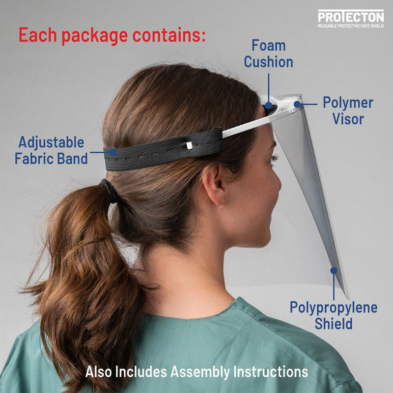 ProtectOn Reusable Protective Face Shield